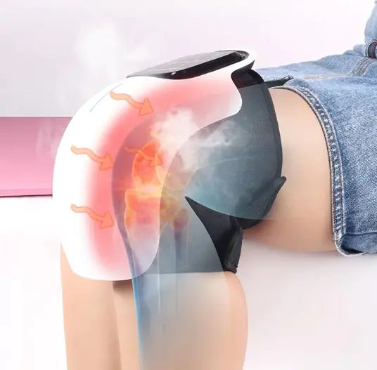 Portable Knee Massager with Heat & Red Light Therapy